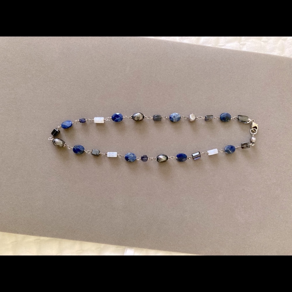 Silpada sterling silver necklace with pearls. 16”
